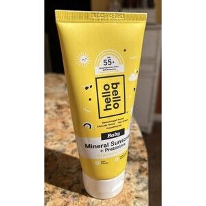 Hello Bello SPF 55 Mineral Sunscreen Lotion + Prebiotics 3 Oz EXP 2/2024